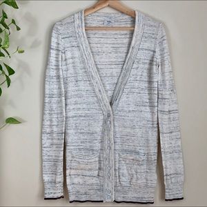 Madewell Wallace Marled Gray Cardigan XS